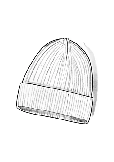 Mössa i alpackamix - grå/melange