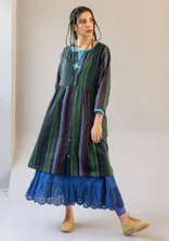 Vävd klänning "Ketchi" i ull/bomull - svart