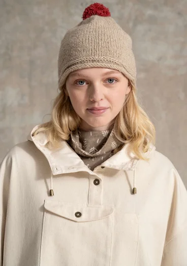 Enfärgad anorak "Tundra" i ekologisk bomull - ofärgad