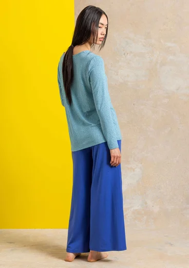 Trikåbyxa i lyocell/elastan - lupin