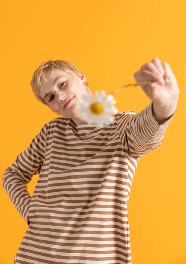 Basrandstop i ekologisk bomull - ekollon/fjäder