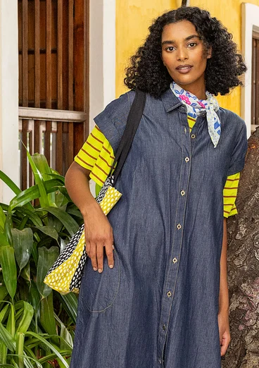 Väska "Nina" i ekologisk bomull - svart