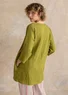 Vävd tunika i lin (grönpeppar M)