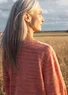 Tröja i lin/ekologisk bomull (lilja M)