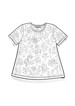 Top "Krysantemum" i ekologisk bomull/modal - fjäder