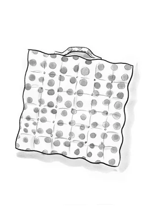 Sittdyna "Mary" i ekologisk bomull - koriander