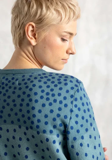 Kofta "Siv" i återvunnen/ekologisk bomull - veronagrön