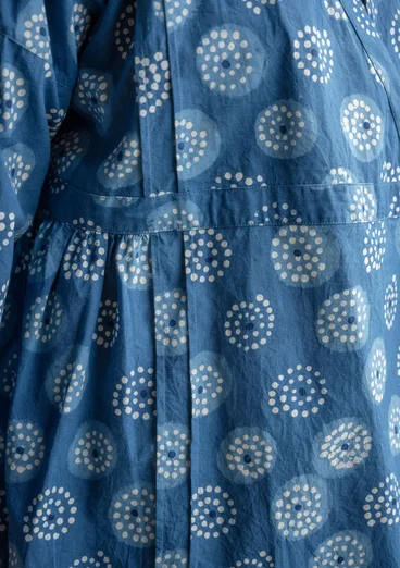 Omlottblus "Clay" i ekologisk bomull - indigo
