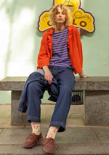 Top "Elise" i ekologisk bomull/modal - ametist