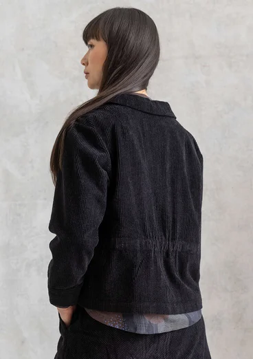 Manchesterjacka "Rime" i ekologisk bomull - svart