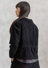 Manchesterjacka "Rime" i ekologisk bomull - svart