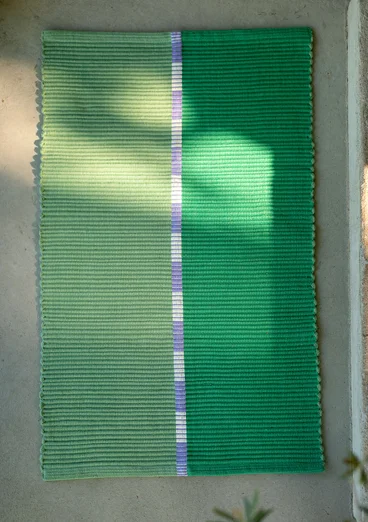 Matta "Meera" i ekologisk bomull - malakit