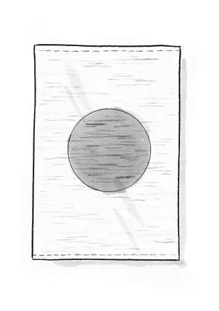 Mattstump "Sun" i ekologisk bomull - tagetes