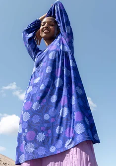 Trikåklänning "Pink Moon" i lyocell/elastan - lupin