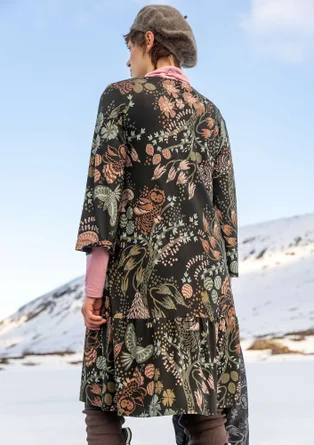 Trikåklänning "Yura" i ekologisk lyocell/elastan - svart