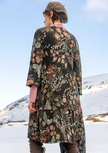 Trikåklänning "Yura" i ekologisk lyocell/elastan - svart