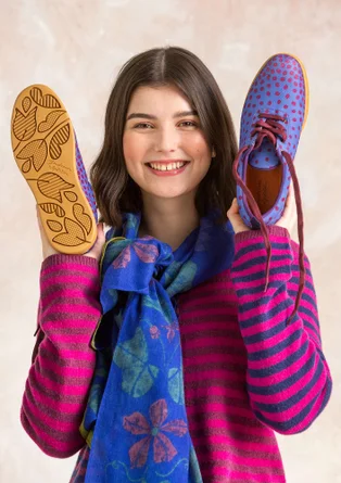Sneaker "Juno" i återvunnen polyester - himmelsblå