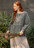 Blus "Tristan" i ekologisk bomull (grafit L)
