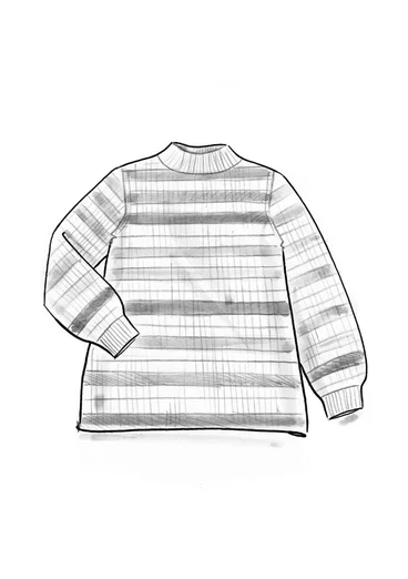 Tröja "Nebula" i ekologisk/återvunnen bomull - ljus näckros