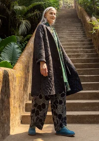 Trikåjacka "Galapagos" i ekologisk bomull - svart