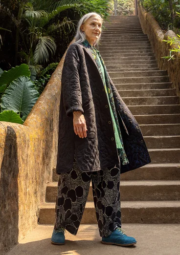 Trikåjacka "Galapagos" i ekologisk bomull - svart