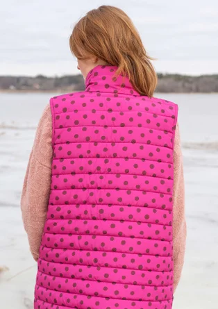 Väst "Susan" i återvunnen polyester - cerise