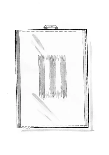 Kökshandduk "Ira" i ekologisk bomull - havsblå