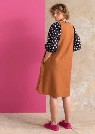 Vävd klänning ”Esme” i bomull/lin - ekollon