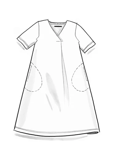 Trikåklänning ” Ophelia” i ekologisk bomull/modal - krappröd