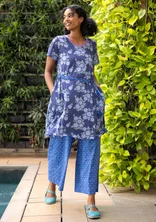 Trikåklänning "Rema" i ekologisk bomull - lupin