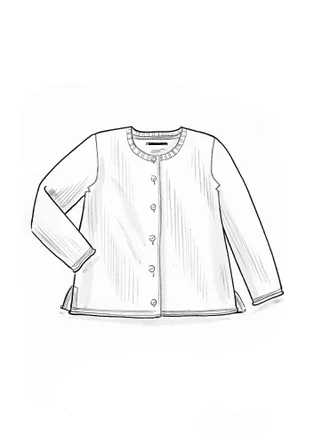 Kofta i återvunnen bomull - svart