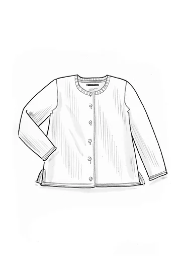 Kofta i återvunnen bomull - svart