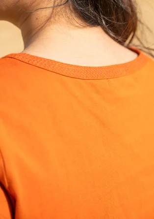 Top "Daisy" i ekologisk bomull - henna