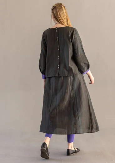 Blus "Melody" i ekologisk bomull/siden - agave