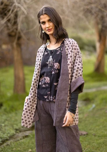 Vävd kimono ”Willow” i ekologisk bomull - kashish