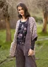 Vävd kimono ”Willow” i ekologisk bomull (kashish XXL)
