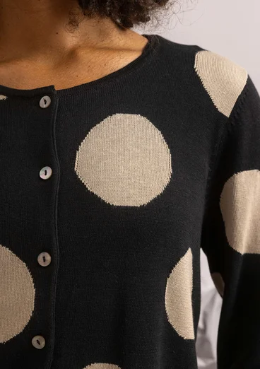 Kofta "Ina" i ekologisk bomull/lyocell - svart