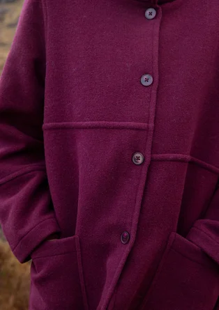 Kappa i återvunnen ull/återvunnen polyester - vindruva