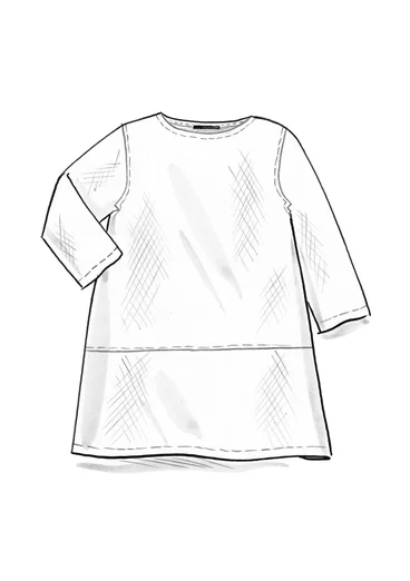 Vävd tunika ”Vendela” i ekologisk bomull - cyklamen