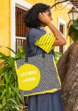 Väska "Nina" i ekologisk bomull - svart