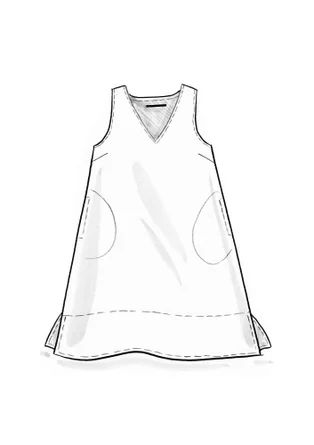 Vävd klänning ”Esme” i bomull/lin - ekollon