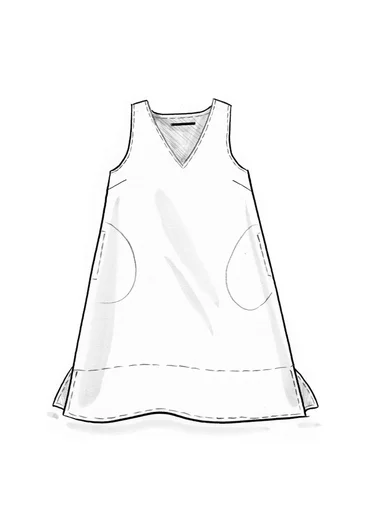 Vävd klänning ”Esme” i bomull/lin - ekollon