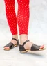 Sandal i nappa (svart 36)
