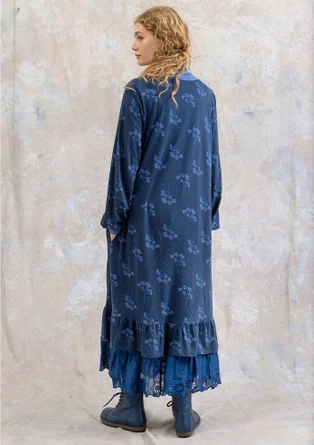 Trikåklänning "Rönnbär" i ekologisk bomull/modal - mörk indigo