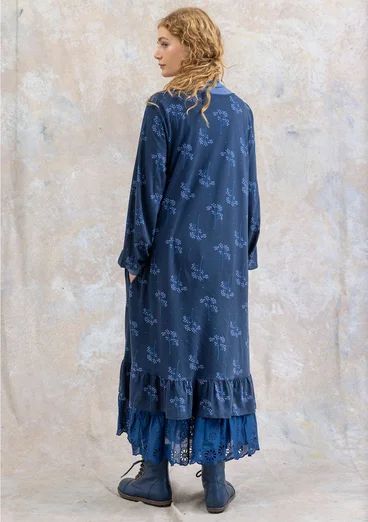 Trikåklänning "Rönnbär" i ekologisk bomull/modal - mörk indigo