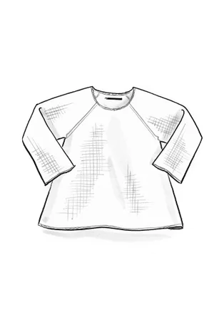 Tröja "Pauline" i ekologisk/ återvunnen bomull - bränd orange