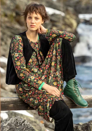 Trikåklänning "Rosebay" i lyocell/elastan - svart