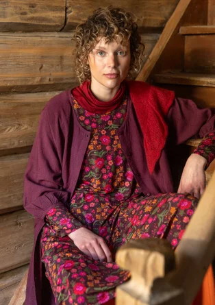 Trikåklänning "Rosebay" i lyocell/elastan - aubergine