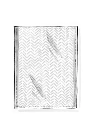 Kökshandduk "Play" i ekologisk bomull - klementin