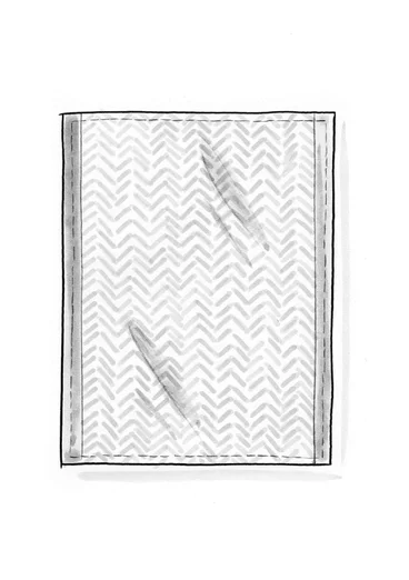 Kökshandduk "Play" i ekologisk bomull - klementin